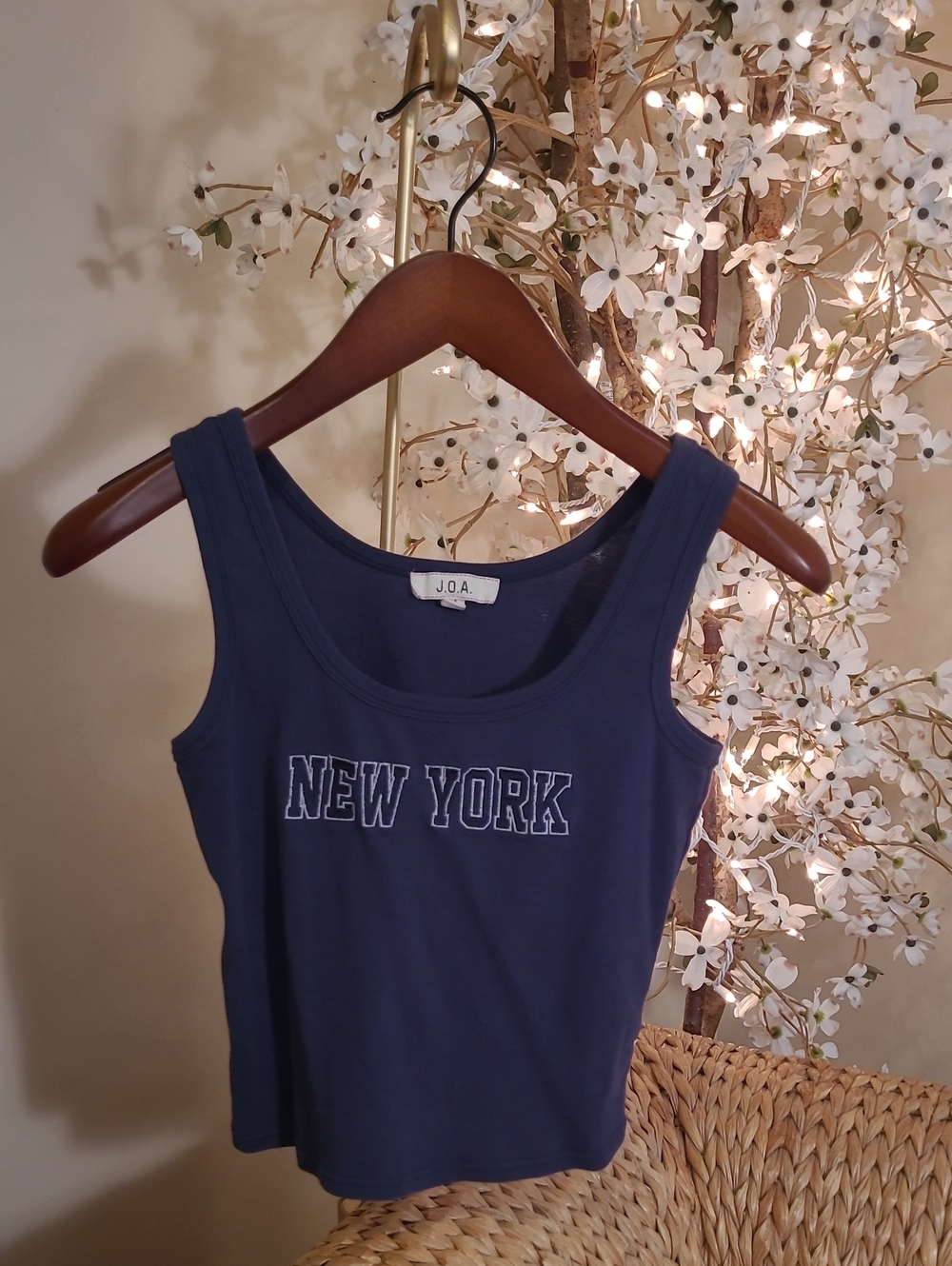 Magnolia Boutique Cropped New York Tank Top